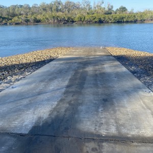 Boat ramp mooring points complete