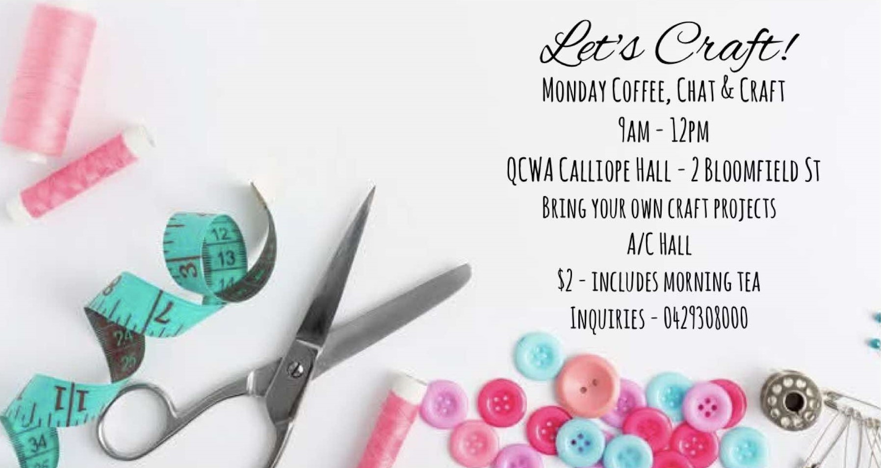 Calliope qcwa monday coffee poster