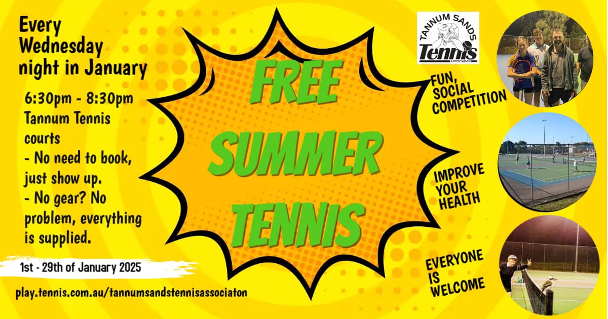 Free summer tennis