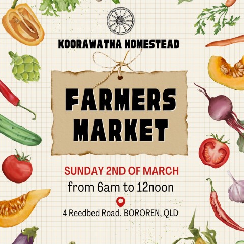 Koorawatha homestead farmers market march