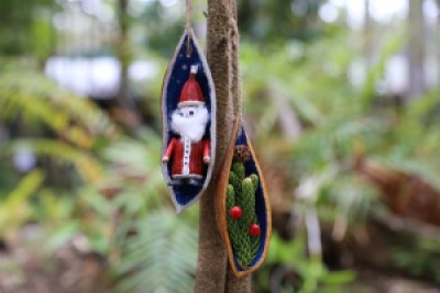 Nature christmas ornaments