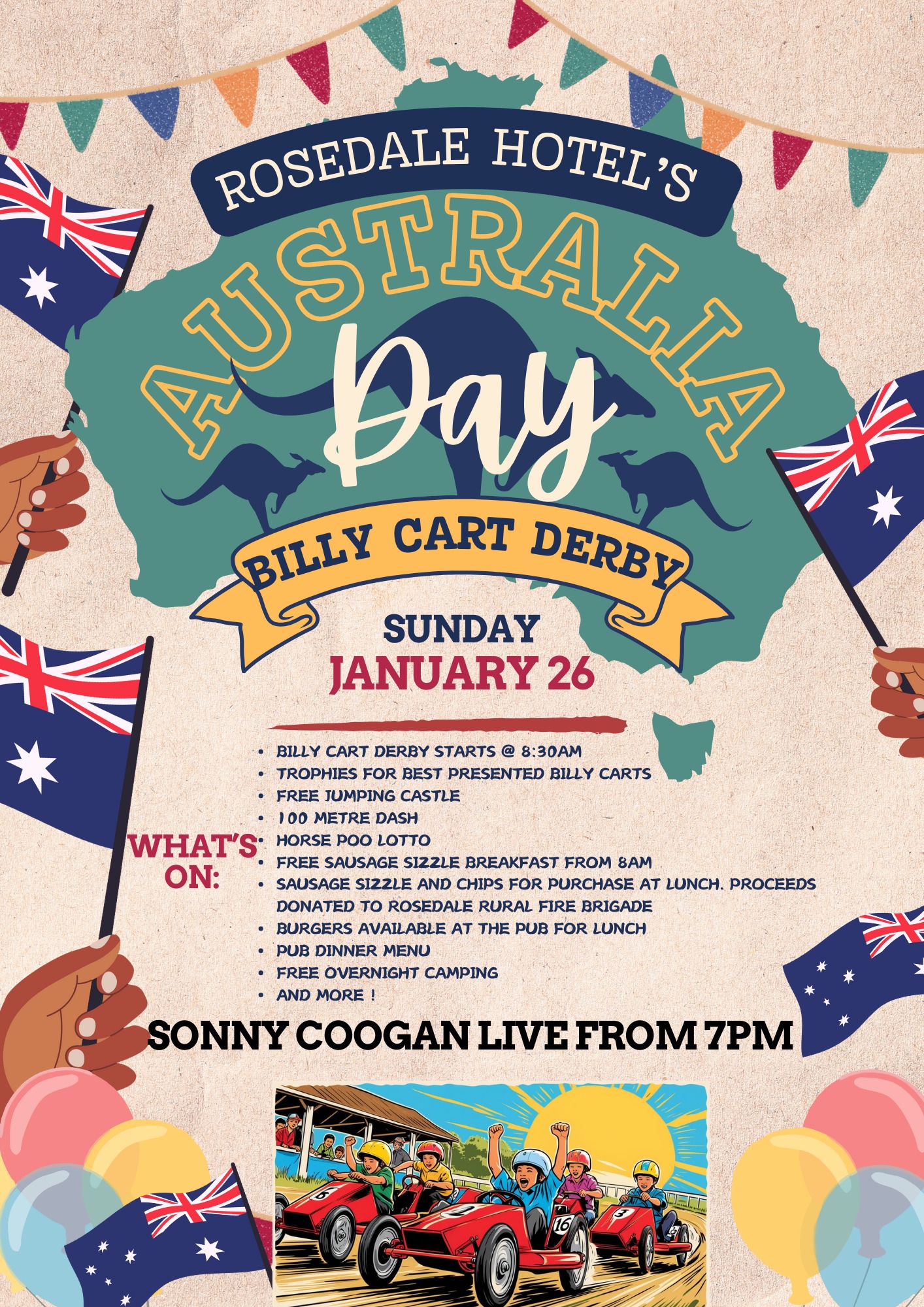 Rosedale hotel aust day 2025