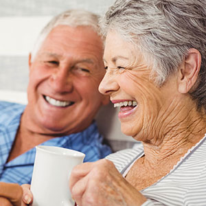 Seniors enjoying a cuppa