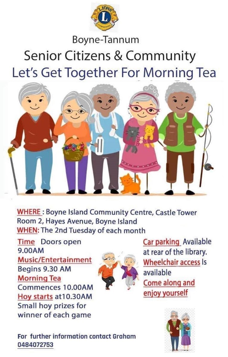 Senior citizens and community boyne tannum poster 1