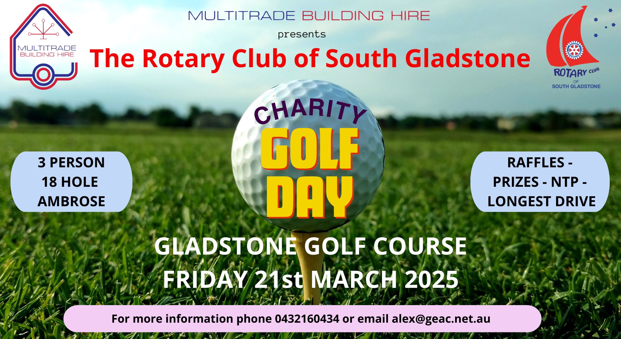 The rotary club of south gladstone golf day