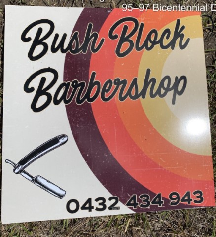 20241010 Item 119 advertising sign bush block barbershop